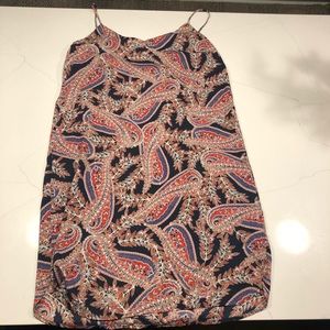 Paisley dress with tie in back